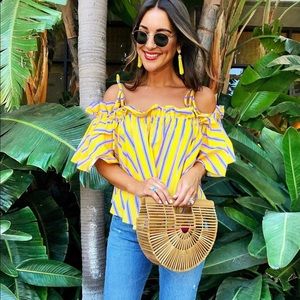 Striped tie top as seen on Carrie Bradshaw Lied